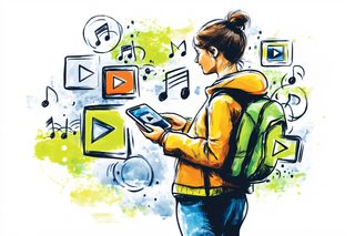 Music Streaming Woman