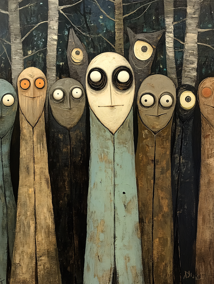 Mysterious Gathering In The Woods