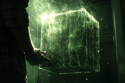Mysterious Glowing Cube