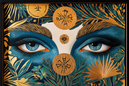 Mystic Eyes Canvas Painting