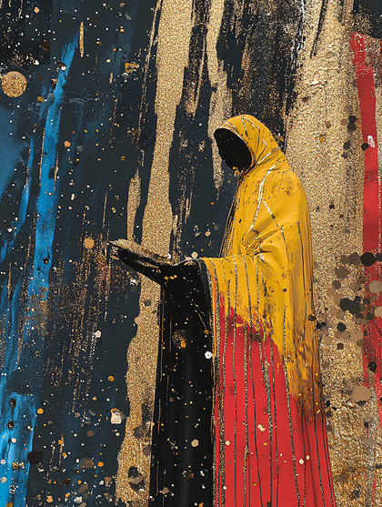 Mystic Figure In Golden Robe