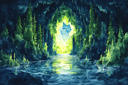 Mystical Cave Passage