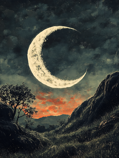 Mystical Moonlit Valley