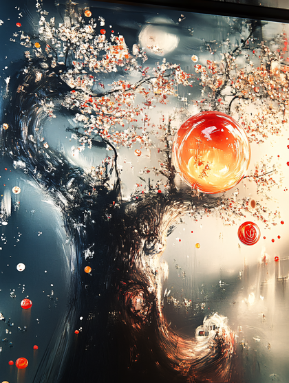 Mystical Tree and Orbs