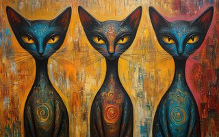 three-mystical-cats