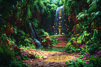 Mystical Waterfall Sanctuary