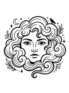 celestial woman portrait
