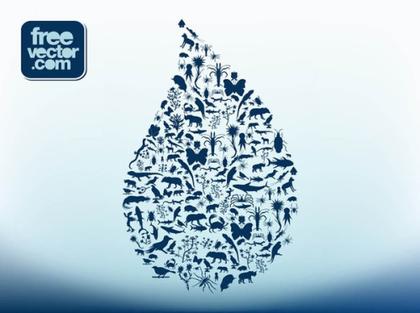 Nature Drop Free Vector