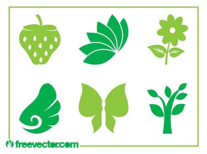 Nature Icons Free Vector