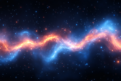 Nebula In Starry Space