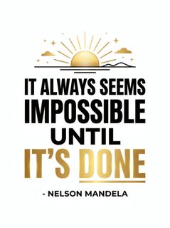 mandela quote poster