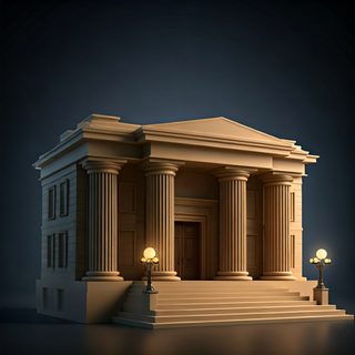 neoclassical bank building