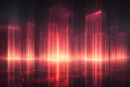 Neon Cityscape Reflection