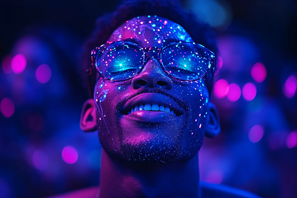 Neon Galaxy Man