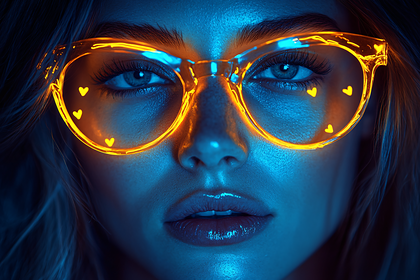 Neon Glow Portrait