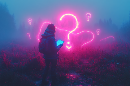 Neon Ideas In The Fog