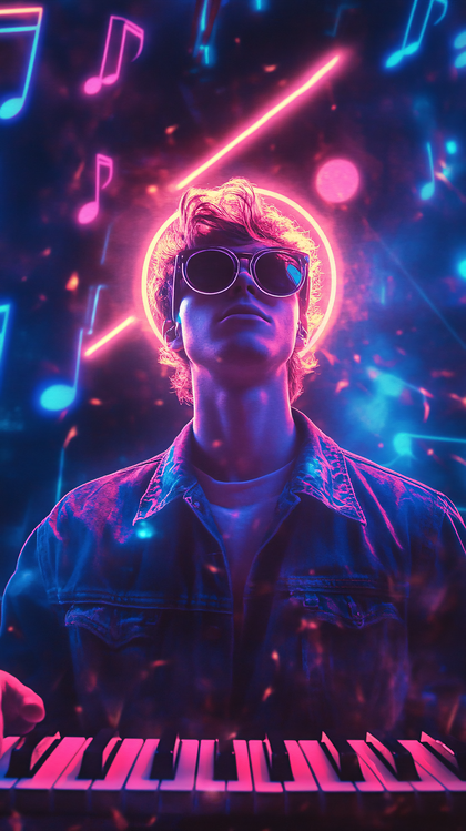 Neon Music Maestro