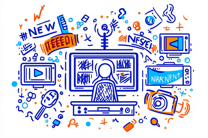 News Studio Illustration