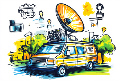 News Van Illustration