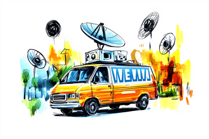 News Van Illustration