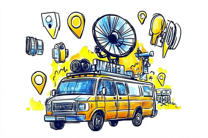 News Van in Action