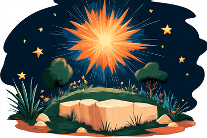 Night Sky Explosion