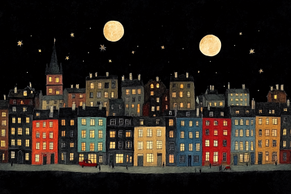Nighttime Cityscape