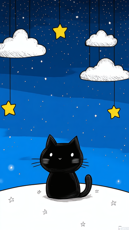 Nighttime Kitty Dream