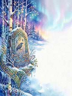 celtic runestone winter