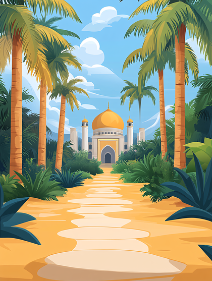 Oasis Mosque Path