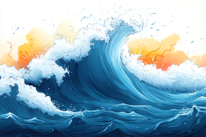 Ocean Wave Illustration