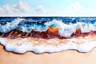 Ocean Wave Watercolor