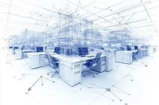 Office Blueprint Rendering