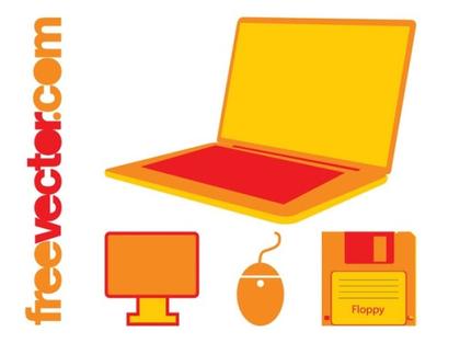 Office Tech Icons Free Vector