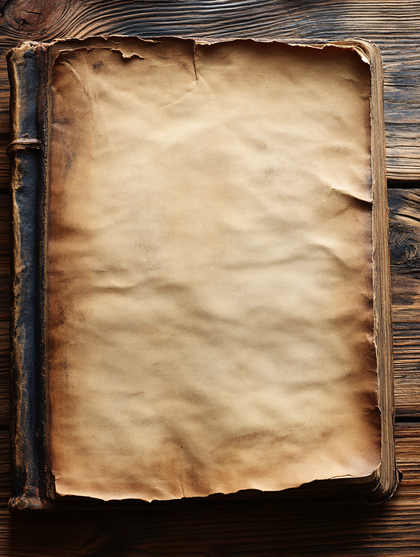 Old Book On Wooden Table