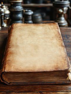 Old Book On Wooden Table