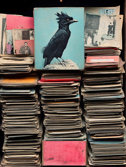 Old Papers And Bird Book