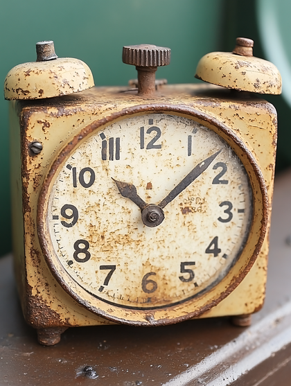 Old Rusty Alarm Clock