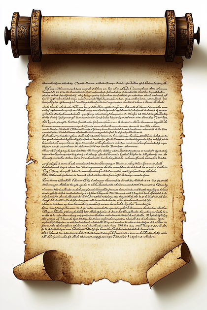 Old Scroll With Text