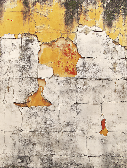 Old Wall with Cracked Paint