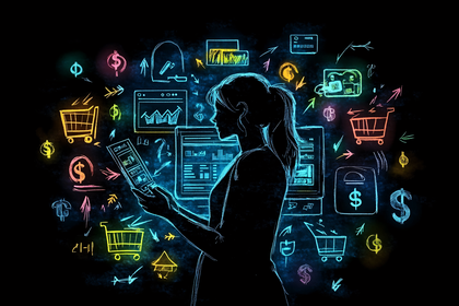 Online Shopping Silhouette