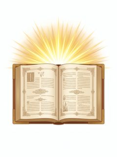glowing ancient book