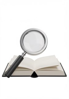 magnifying glass book