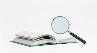 magnifying glass book