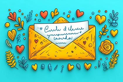 Open Envelope With Love Letter