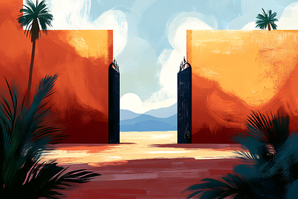 Open Gates to Desert Oasis