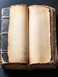 Open Vintage Book