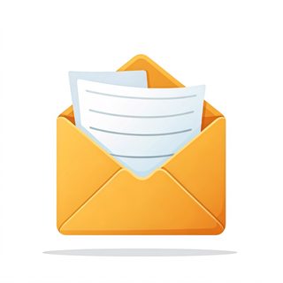 open yellow envelope