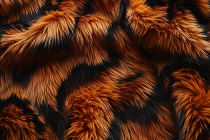 Orange and Black Fur Texture