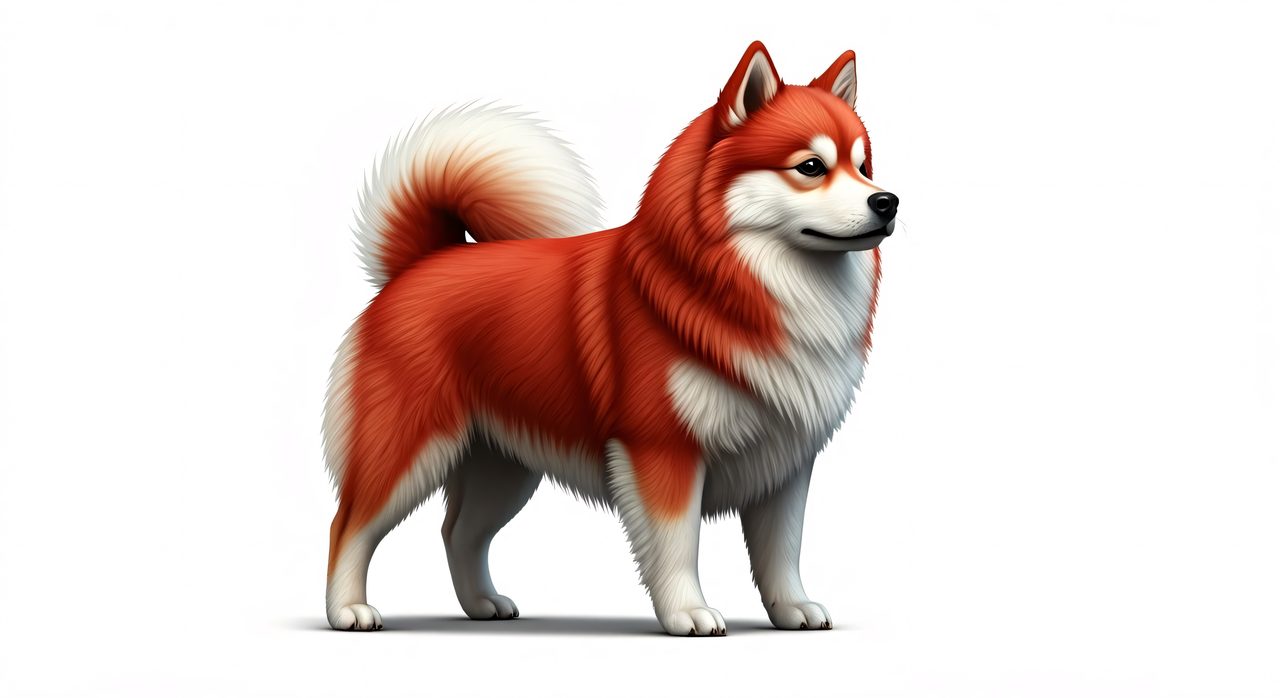 orange spitz dog